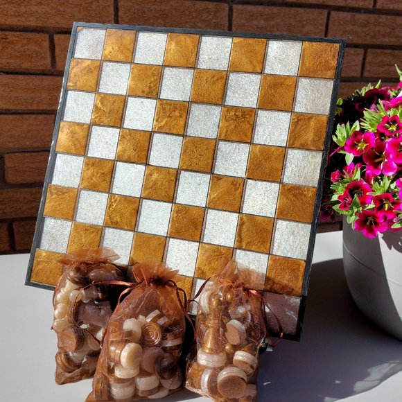 Chess & Checkerboard Big Set - Picture 1 of 10